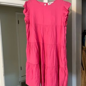 Vici Pink tiered dress - Large